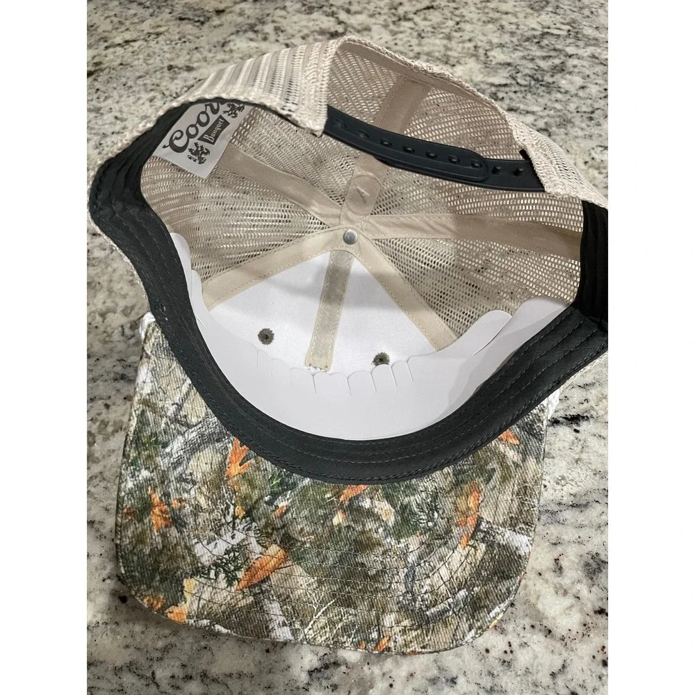 Coors Banquet Camo Trucker Hat Mad Engine Mesh Snapback Rope Cap New With Tags